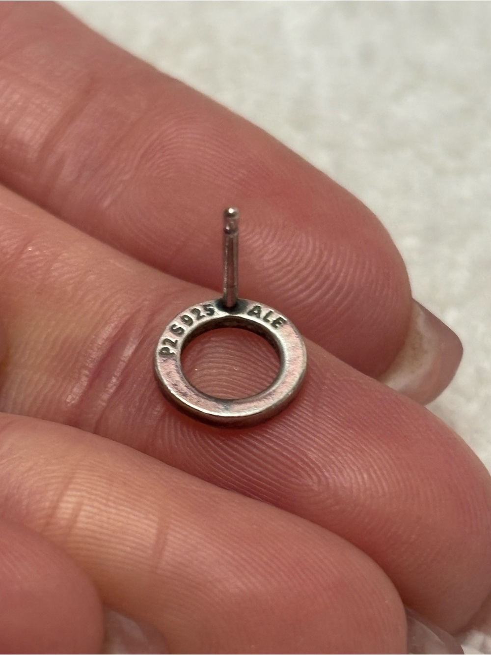 Authentic Pandora Single Stud Earring - Picture 4 of 5